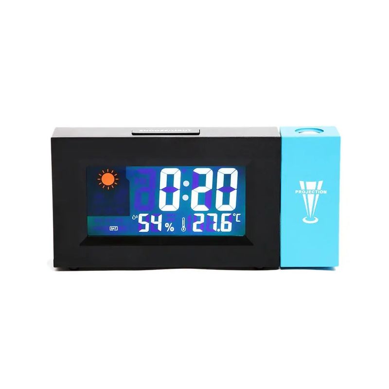 TV, Audio-Video si Foto - Optica, astronomie si metrologie - Meteorologie - Statii meteorologice - Ceas Meteo 8290 BLUE cu Proiectie LED Rosie Alarma si Temperatura - Infinity.ro