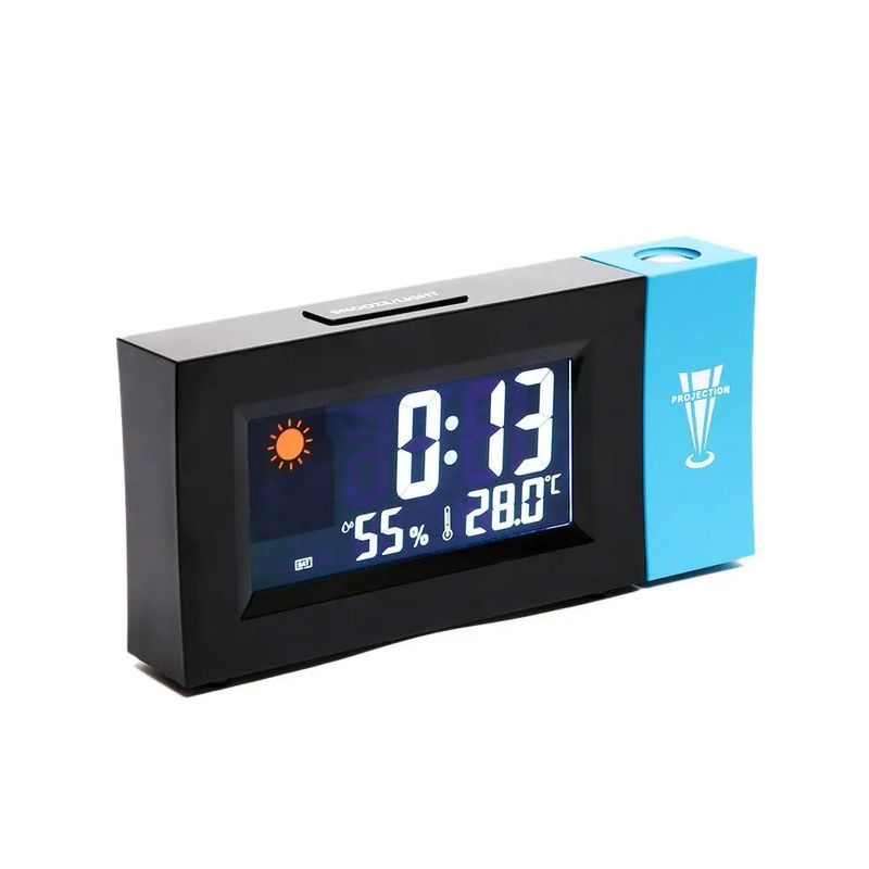 TV, Audio-Video si Foto - Optica, astronomie si metrologie - Meteorologie - Statii meteorologice - Ceas Meteo 8290 BLUE cu Proiectie LED Rosie Alarma si Temperatura - Infinity.ro