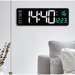 Casa si Gradina - Decoratiuni - Ceasuri - Ceas Digital de Perete RD AL6626 afisaj VERDE Functie de Termometru Calendar Temporizator Alarma Dubla - Infinity.ro