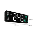 Casa si Gradina - Decoratiuni - Ceasuri - Ceas Digital de Perete RD AL6626 afisaj VERDE Functie de Termometru Calendar Temporizator Alarma Dubla - Infinity.ro