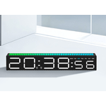 Casa si Gradina - Decoratiuni - Ceasuri - Ceas decorativ ecran LED RGB functie de captare a sunetului afisare ora alarma 3 niveluri de reglare a luminozitatii - Infinity.ro
