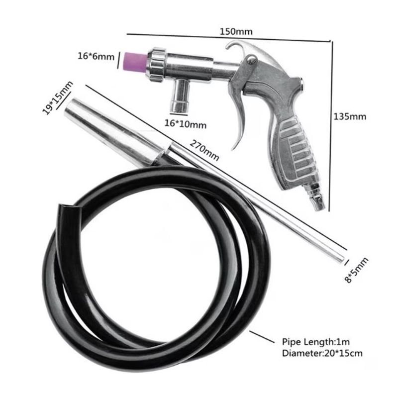 Auto si Moto - Reparatii si depanare - Scule auto - Echipamente de sudura si sablare - Pistol de sablat cu furtun de absortie si duza PSQ-12 - Infinity.ro