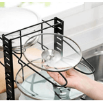 Casa si Gradina - Mobilier - Organizare si depozitare - Organizatoare pentru sertare si dulapuri - Suport organizator pentru oale si tigai cu 8 rafturi - Infinity.ro