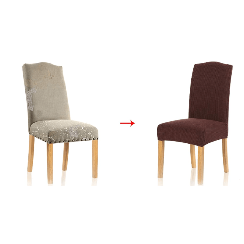 Casa si Gradina - Textile si covoare - Huse pentru mobilier - Set 6 huse pentru scaun model MARO simplu CC-93 - Infinity.ro