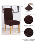 Casa si Gradina - Textile si covoare - Huse pentru mobilier - Set 6 huse pentru scaun model MARO simplu CC-93 - Infinity.ro