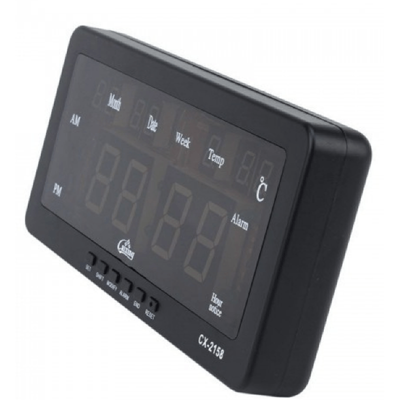 Casa si Gradina - Decoratiuni - Ceasuri - Ceas digital LED  CX-2158 cu functie de alarma data temperatura - Infinity.ro