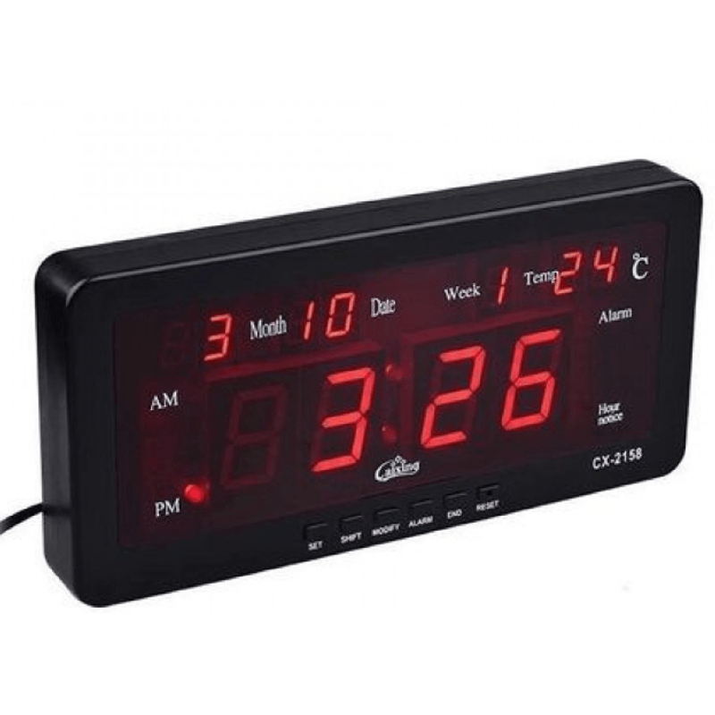 Casa si Gradina - Decoratiuni - Ceasuri - Ceas digital LED  CX-2158 cu functie de alarma data temperatura - Infinity.ro