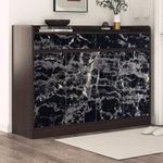 Casa si Gradina - Decoratiuni - Tapet - Set 2 X Autocolant Marmura NEGRU CU ALB 60 x 200 Autoadeziv Rezistent pentru Mobila - Infinity.ro