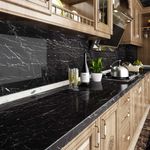 Casa si Gradina - Decoratiuni - Tapet - Set 2 X Autocolant Marmura NEGRU CU ALB 60 x 200 Autoadeziv Rezistent pentru Mobila - Infinity.ro