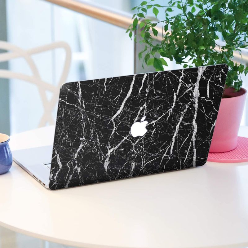 Casa si Gradina - Decoratiuni - Tapet - Set 2 X Autocolant Marmura NEGRU CU ALB 60 x 200 Autoadeziv Rezistent pentru Mobila - Infinity.ro