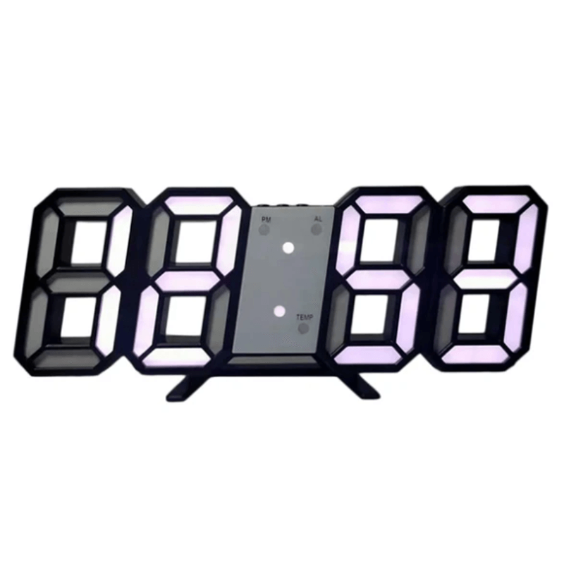 Casa si Gradina - Decoratiuni - Ceasuri - Ceas digital de birou 3D afisaj data ora si temperatura GH 8018 - Infinity.ro