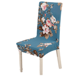 Casa si Gradina - Textile si covoare - Huse pentru mobilier - Set 6 huse pentru scaun model ALBASTRE cu floricele CC-106 - Infinity.ro