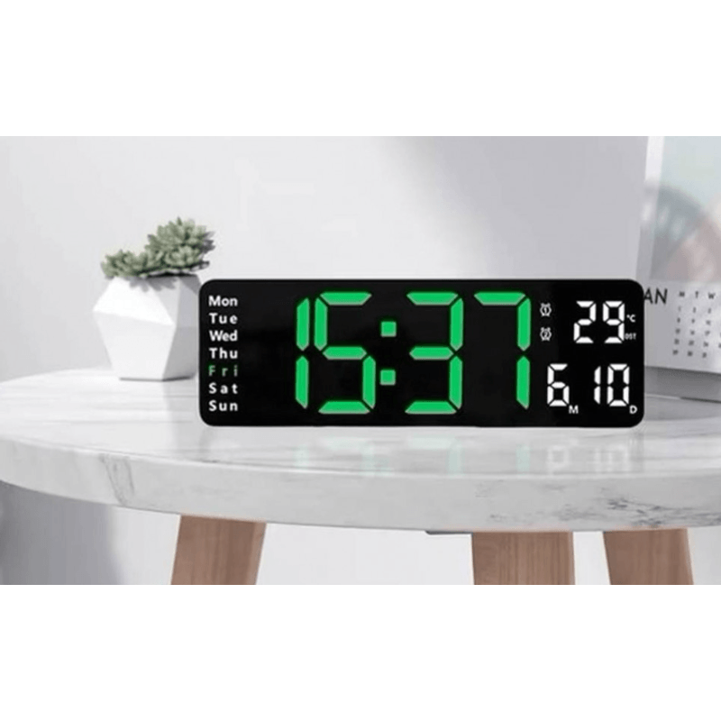 Casa si Gradina - Decoratiuni - Ceasuri - Ceas de perete / masa electronic RD A322 de 32cm afisaj verde - Infinity.ro