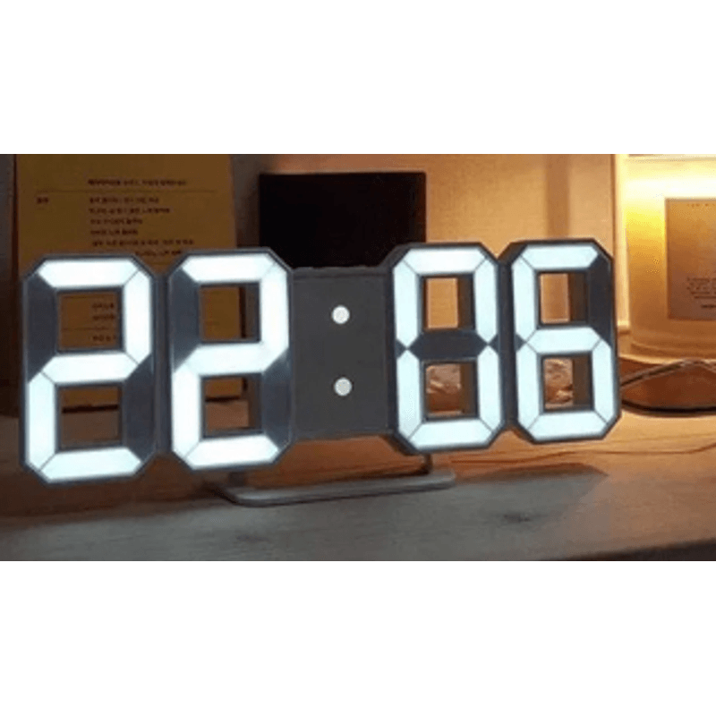 Casa si Gradina - Decoratiuni - Ceasuri - Ceas digital de birou 3D afisaj data ora si temperatura GH 8018 - Infinity.ro