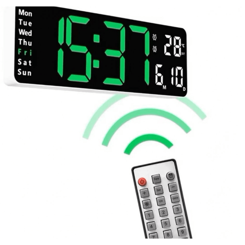 Casa si Gradina - Decoratiuni - Ceasuri - Ceas de perete / masa electronic RD A322 de 32cm afisaj verde - Infinity.ro