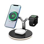 Laptop, Telefoane si Tablete - Telefoane mobile si accesorii - Accesorii Telefoane - Incarcatoare telefoane - Incarcator Wireless 3 in 1 cu LED Model 970 pentru Telefon Ceas Casti - Infinity.ro