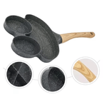 Casa si Gradina - Bucatarie si vesela - Vase pentru gatit - Tigai si seturi - Tigaie antiaderenta cu 3 compartimente forma de broscuta - Infinity.ro