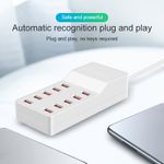 Laptop, Telefoane si Tablete - Telefoane mobile si accesorii - Accesorii Telefoane - Incarcatoare telefoane - Incarcator multiport USB 50W, PRESTIGE CHARGE®, incarcare simultana 10 dispozitive, Alb - Infinity.ro