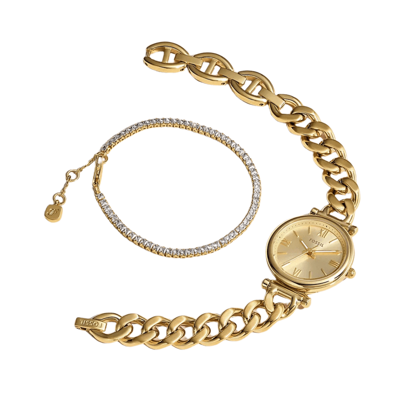 Fashion, accesorii si bijuterii - Femei - Bijuterii femei - Ceasuri femei - Ceas Dama Fossil Carlie ES5387SET - Infinity.ro