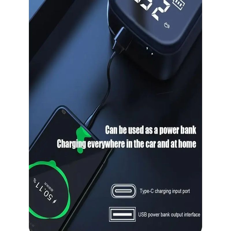 Auto si Moto - Reparatii si depanare - Compresoare auto - Compresor digital multifunctional portabil cu fir si incarcare la bricheta plus lumina de urgenta LED - Infinity.ro