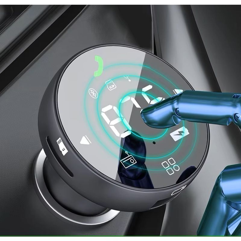 Auto si Moto - Electronice auto - Accesorii electronice auto - Modulator Car FM Transmitter USB 3.0 Bluetooth 5.0 HandsFree Touch Screen - Infinity.ro