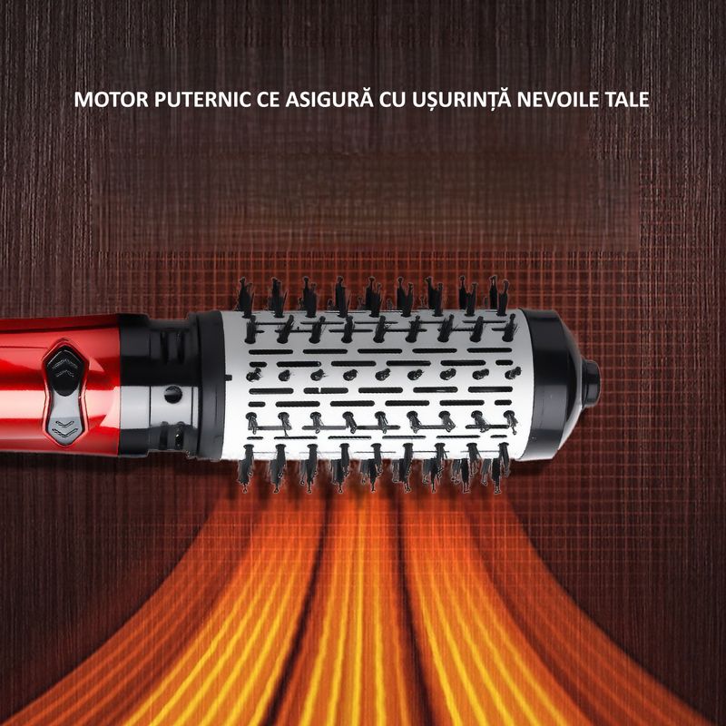 Ingrijire personala si Cosmetice - Aparate & accesorii ingrijire personala - Hair styling - Perii de par electrice - WAIKIL Perie par rotativa 3 trepte pentru aer rece-cald, 360 grade rotire perie, cablu anti-incalcire - Infinity.ro