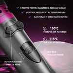 Ingrijire personala si Cosmetice - Aparate & accesorii ingrijire personala - Hair styling - Perii de par electrice - WAIKIL Perie par rotativa 3 trepte pentru aer rece-cald, 360 grade rotire perie, cablu anti-incalcire - Infinity.ro