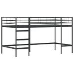 Casa si Gradina - Mobilier - Paturi si accesorii - Paturi - Cadru de Pat Pe Doua Niveluri pentru Copii cu Cortine - Infinity.ro