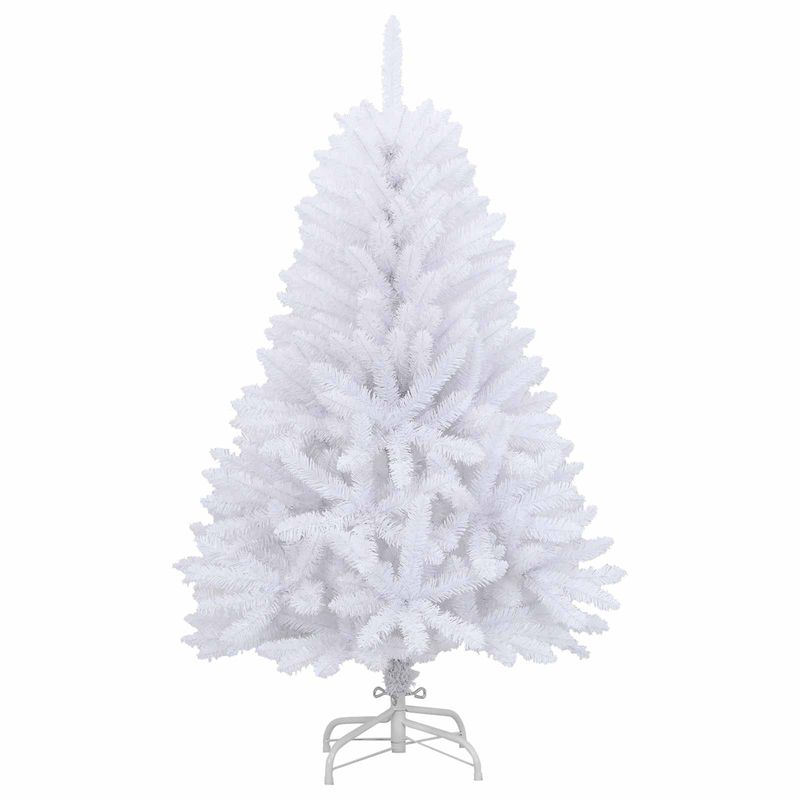 Casa si Gradina - Decoratiuni - Decoratiuni de sezon - Brad de Craciun artificial cu 150 LED Alb 120 cm PVC si Metal - Infinity.ro