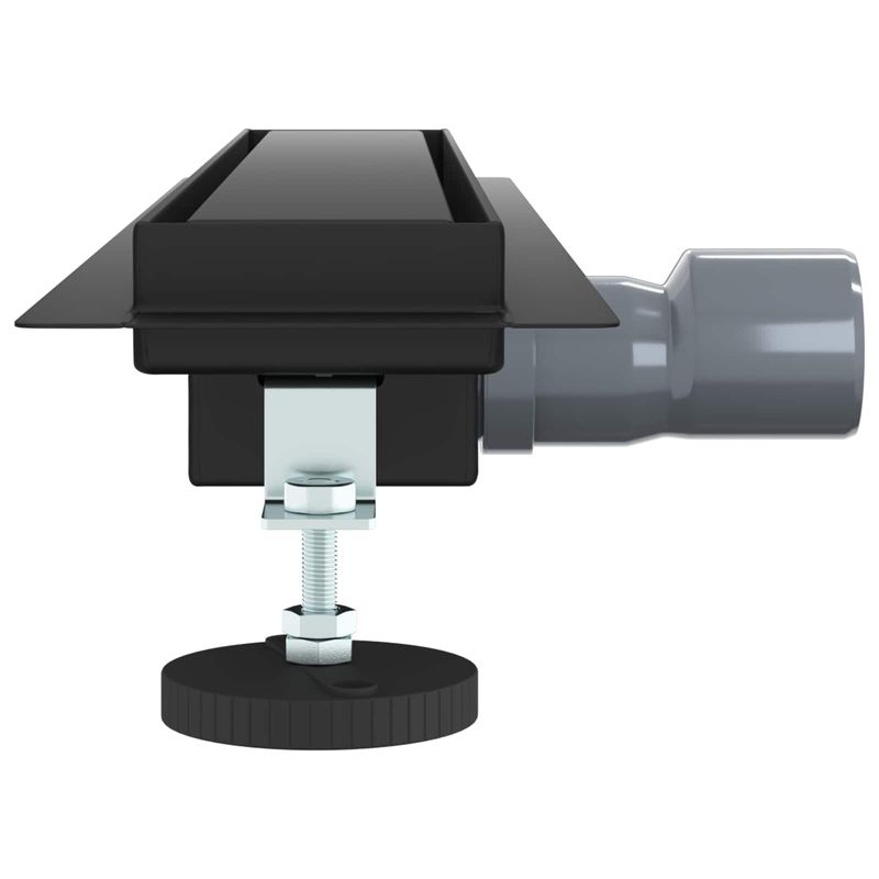 Casa si Gradina - Constructii - Materiale constructii - Sisteme de scurgere - 2 in 1 Drenaj pentru dus Negru 50 cm Otel inoxidabil 304 - Infinity.ro