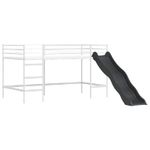 Casa si Gradina - Mobilier - Paturi si accesorii - Paturi - Cadru de pat inalt pentru copii cu perdele, arc, tobogan, turn - Infinity.ro