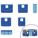 Casa si Gradina - Mobilier - Paturi si accesorii - Paturi - Cadru de Pat Pe Doua Niveluri pentru Copii cu Cortine - Infinity.ro