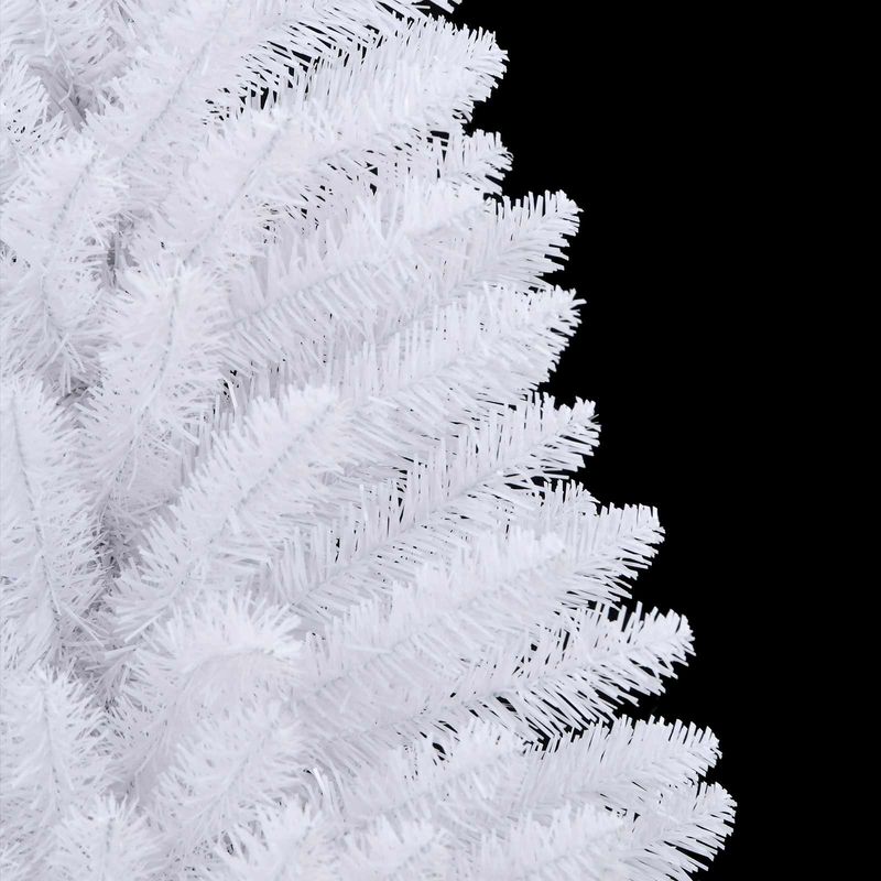 Casa si Gradina - Decoratiuni - Decoratiuni de sezon - Brad de Craciun artificial cu 150 LED Alb 120 cm PVC si Metal - Infinity.ro