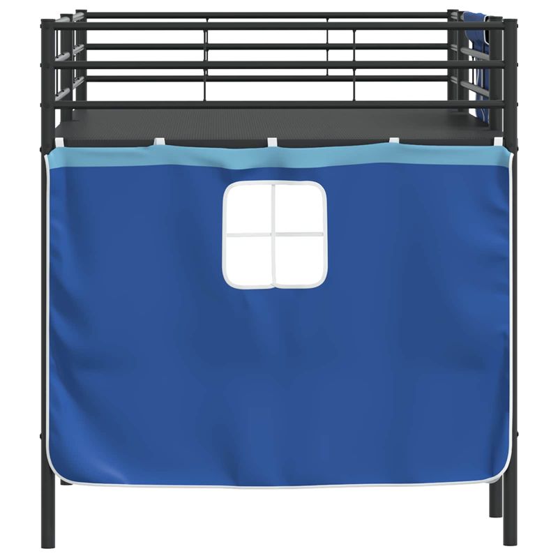 Casa si Gradina - Mobilier - Paturi si accesorii - Paturi - Cadru de Pat Pe Doua Niveluri pentru Copii cu Cortine - Infinity.ro