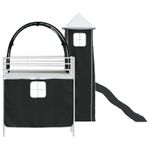 Casa si Gradina - Mobilier - Paturi si accesorii - Paturi - Cadru de pat inalt pentru copii cu perdele, arc, tobogan, turn - Infinity.ro