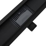 Casa si Gradina - Constructii - Materiale constructii - Sisteme de scurgere - 2 in 1 Drenaj pentru dus Negru 50 cm Otel inoxidabil 304 - Infinity.ro