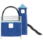 Casa si Gradina - Mobilier - Paturi si accesorii - Paturi - Cadru de pat inalt pentru copii cu perdele, arc, tobogan, turn - Infinity.ro