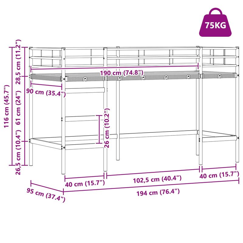 Casa si Gradina - Mobilier - Paturi si accesorii - Paturi - Cadru de Pat Pe Doua Niveluri pentru Copii cu Cortine - Infinity.ro
