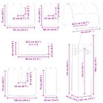 Casa si Gradina - Mobilier - Paturi si accesorii - Paturi - Cadru de pat inalt pentru copii cu perdele, arc, tobogan, turn - Infinity.ro