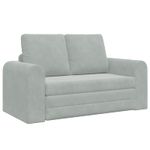 Casa si Gradina - Mobilier - Canapele si coltare - Canapele - Canapea Plianta cu Pat Gri deschis 148 x 71 x 83 cm Catifea - Infinity.ro