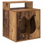 Petshop - Accesorii petshop - Jucarii animale - Ansambluri de joaca - Casa pentru pisici Lemn vechi 42,5 x 40 x 53,5 cm Lemn compozit - Infinity.ro