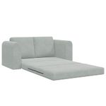 Casa si Gradina - Mobilier - Canapele si coltare - Canapele - Canapea Plianta cu Pat Gri deschis 148 x 71 x 83 cm Catifea - Infinity.ro