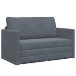 Casa si Gradina - Mobilier - Canapele si coltare - Canapele - Canapea Plianta cu Pat Gri inchis 124 x 71 x 78 cm Catifea - Infinity.ro