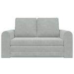 Casa si Gradina - Mobilier - Canapele si coltare - Canapele - Canapea Plianta cu Pat Gri deschis 148 x 71 x 83 cm Catifea - Infinity.ro