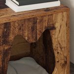 Petshop - Accesorii petshop - Jucarii animale - Ansambluri de joaca - Casa pentru pisici Lemn vechi 42,5 x 40 x 53,5 cm Lemn compozit - Infinity.ro