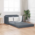 Casa si Gradina - Mobilier - Canapele si coltare - Canapele - Canapea Plianta cu Pat Gri inchis 124 x 71 x 78 cm Catifea - Infinity.ro