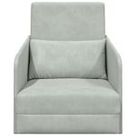 Casa si Gradina - Mobilier - Canapele si coltare - Canapele - Canapea Plianta cu Pat Gri deschis 65 x 80 x 83 cm Catifea - Infinity.ro