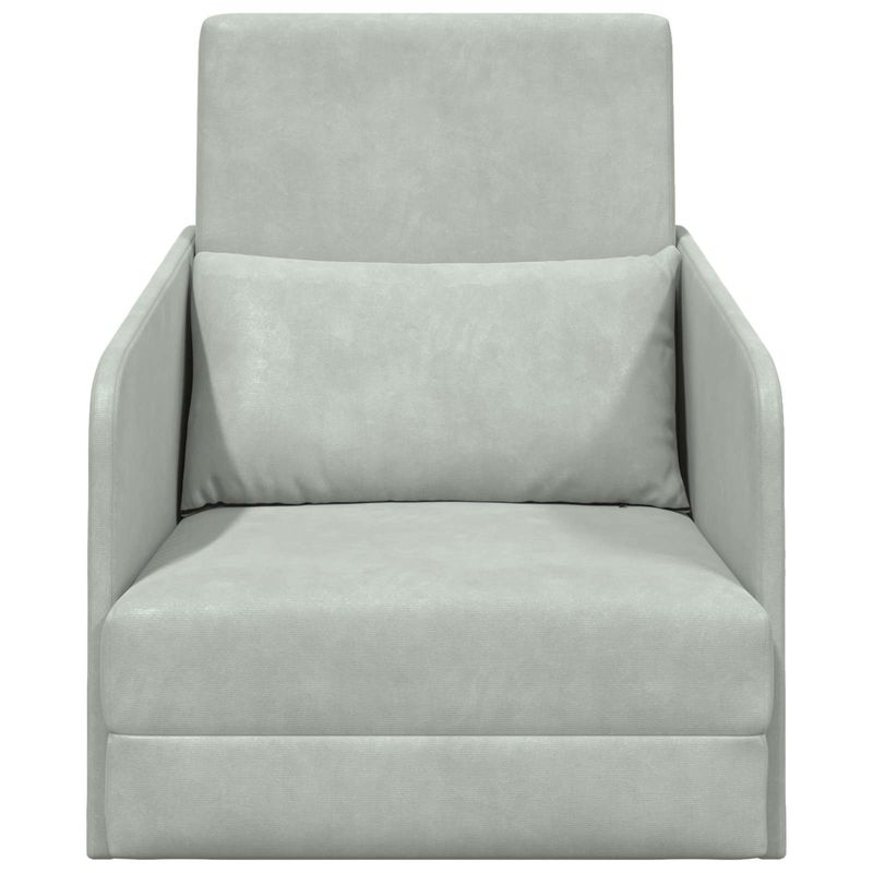 Casa si Gradina - Mobilier - Canapele si coltare - Canapele - Canapea Plianta cu Pat Gri deschis 65 x 80 x 83 cm Catifea - Infinity.ro