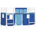 Casa si Gradina - Mobilier - Paturi si accesorii - Paturi - Cadru de Pat Pe Doua Niveluri pentru Copii cu Cortine - Infinity.ro