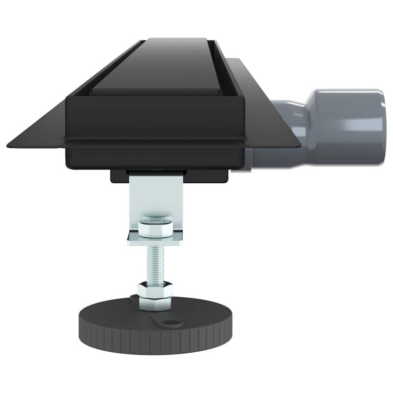 Casa si Gradina - Constructii - Materiale constructii - Sisteme de scurgere - 2 in 1 Drenaj pentru dus Negru 80 cm Otel inoxidabil 304 - Infinity.ro